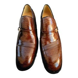 Calden 881811 Elevator Mens Shoes Height Increasing Size 8 Brown Dress Shoe